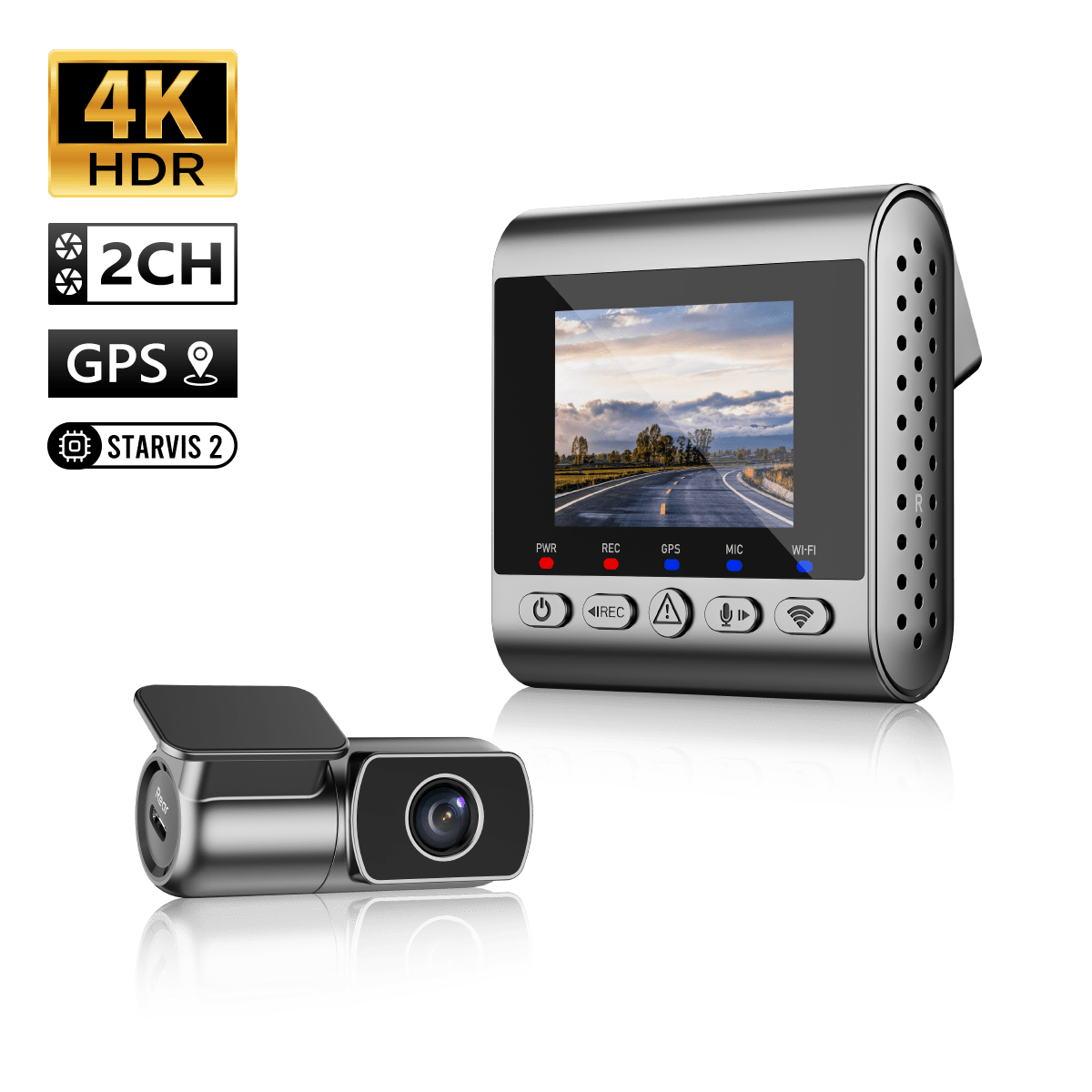 M60 Dashcam Cam anteriore e interna