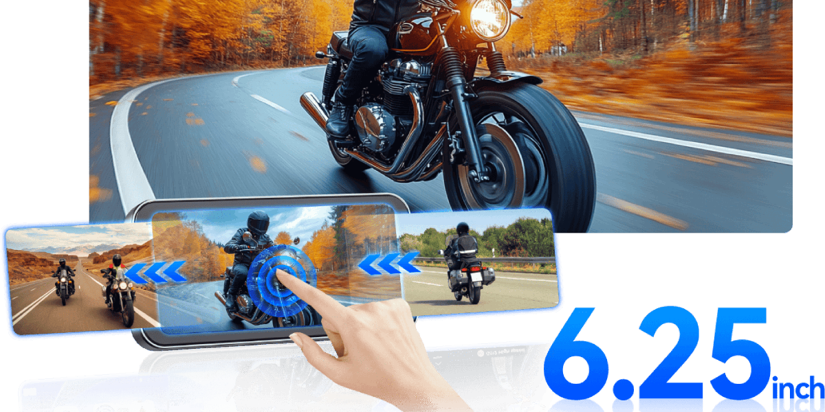 Großer 6,25-Zoll-Touchscreen