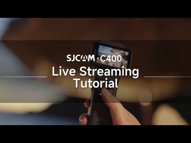 how to set up youtube live streaming using sjcam c400