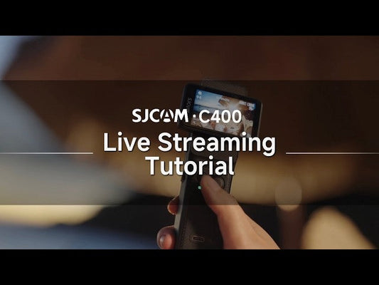 how to set up youtube live streaming using sjcam c400