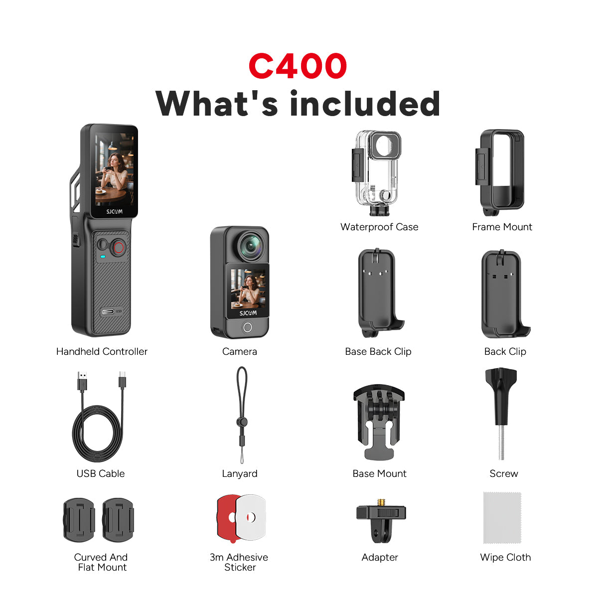 C400 3-in-1 Handheld Action Camera