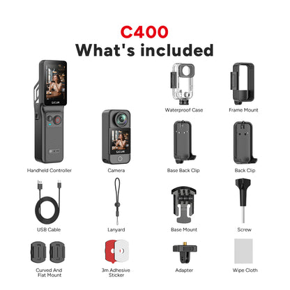 C400 3-in-1 Handheld Action Camera