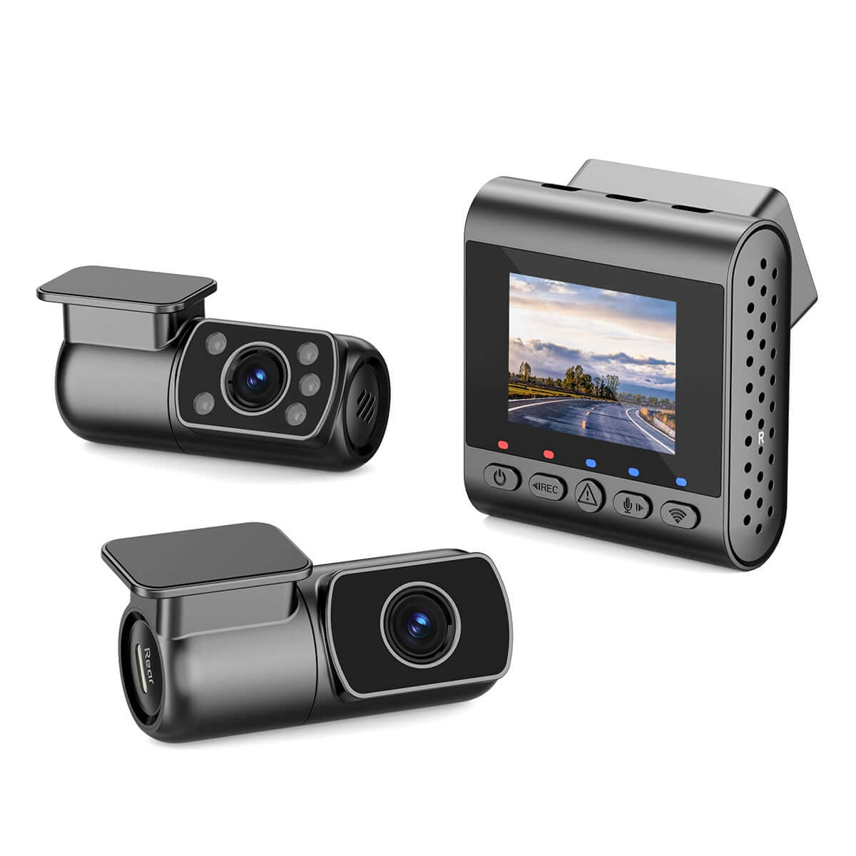 SJCAM M60S ön iç arka kamera ürün seti