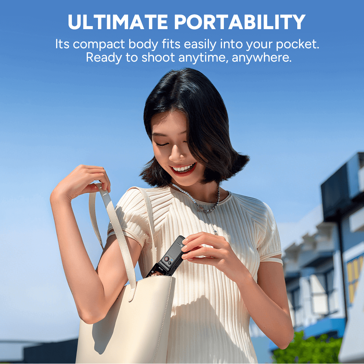 fitting easily into a pocket