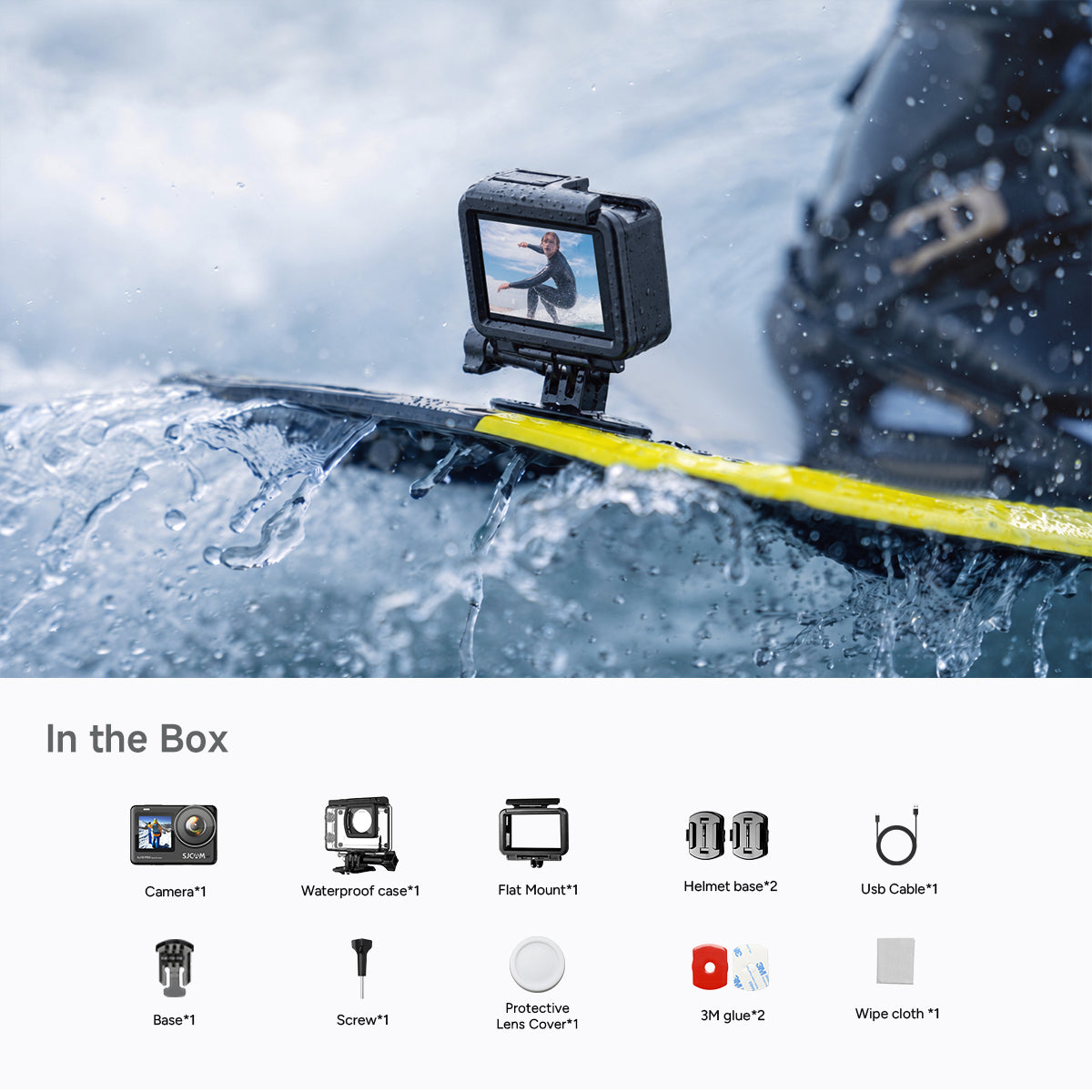 Caméra d'action SJ10 Pro à double écran