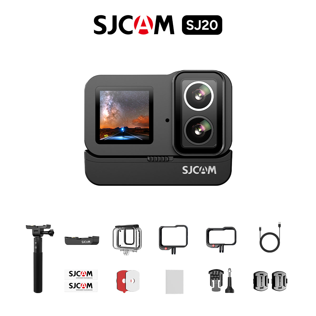 SJ20 Dual Lens Action Camera