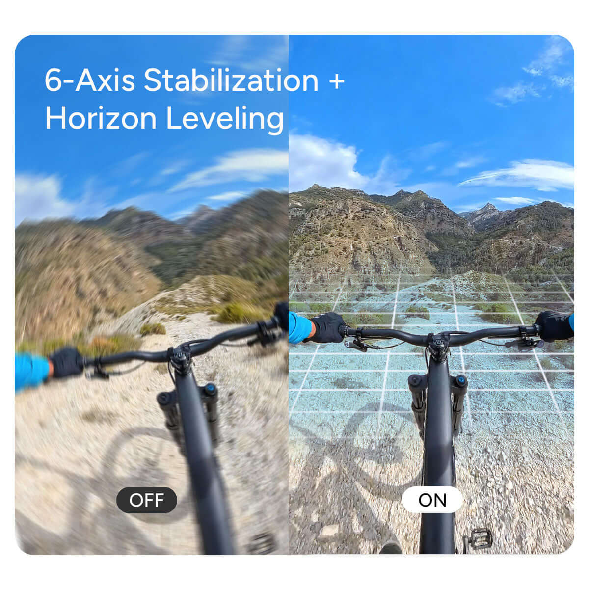 SJ6 Ultra action camera with 45 degree horizon correction
