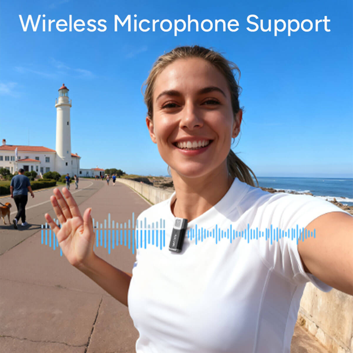 SJ6 Ultra action camera with wireless microphone support
